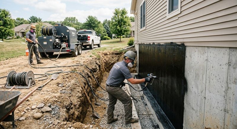 Brick Foundation Sealing in Fredericksburg, VA